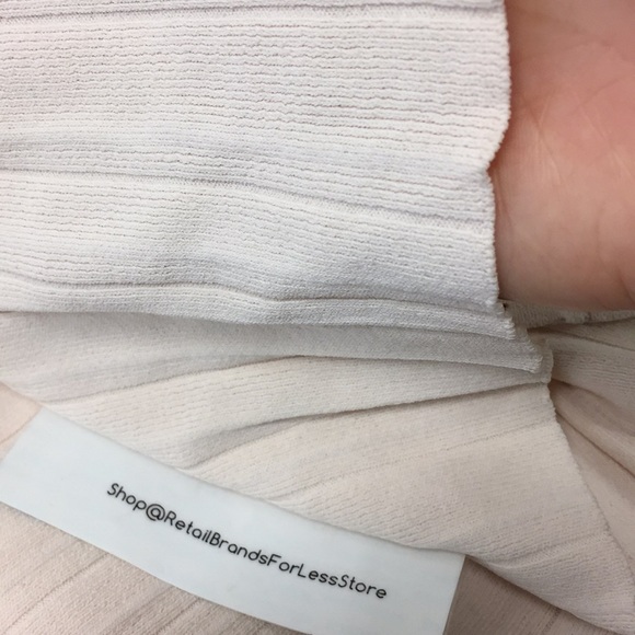 Zara Dresses Zara Pink Nude Bandage Knit Pleaded Lace Midi Long